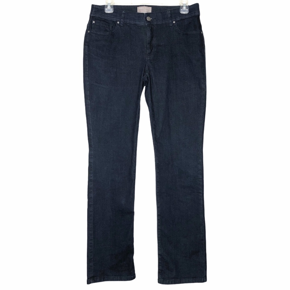 CHICO'S Size 00 Short Fabulously Slimming Straight Leg Mid-Rise Jeans Std Size 2